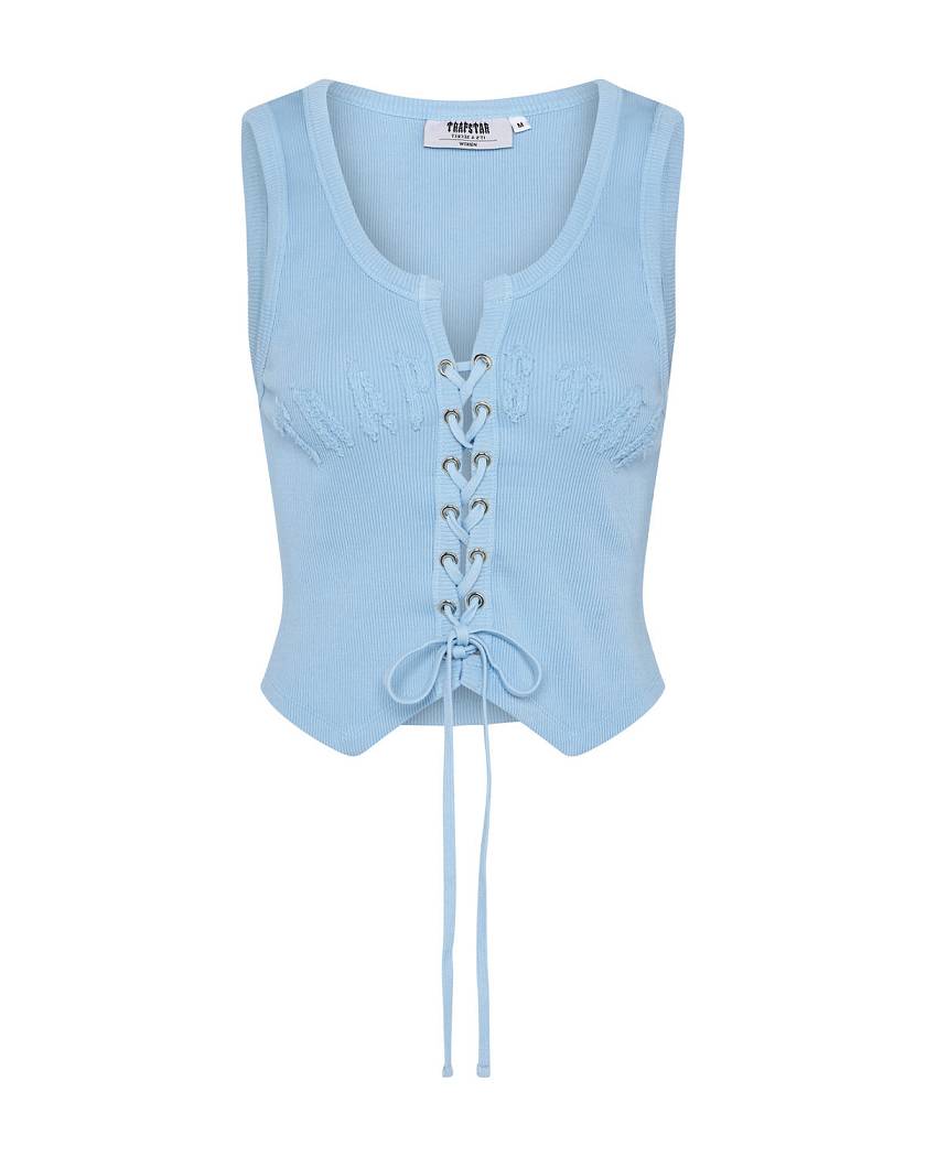 Trapstar London Irongate Lace Up Vest Blankyt | TS-65118