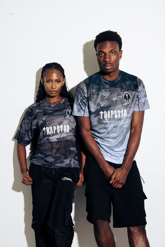 Trapstar London Irongate Mesh Football Černé Maskáčové | TS-64807