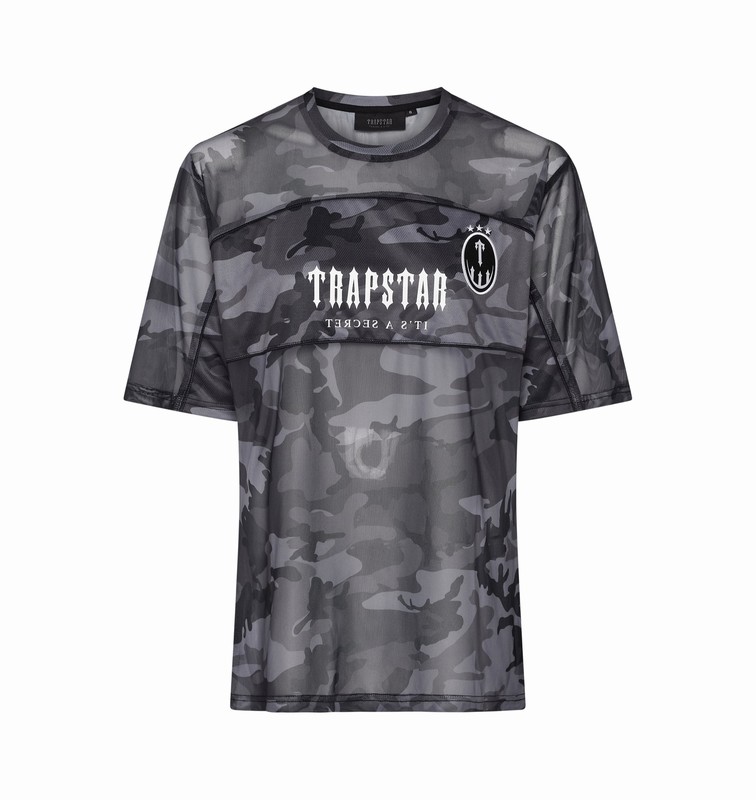 Trapstar London Irongate Mesh Football Černé Maskáčové | TS-64807