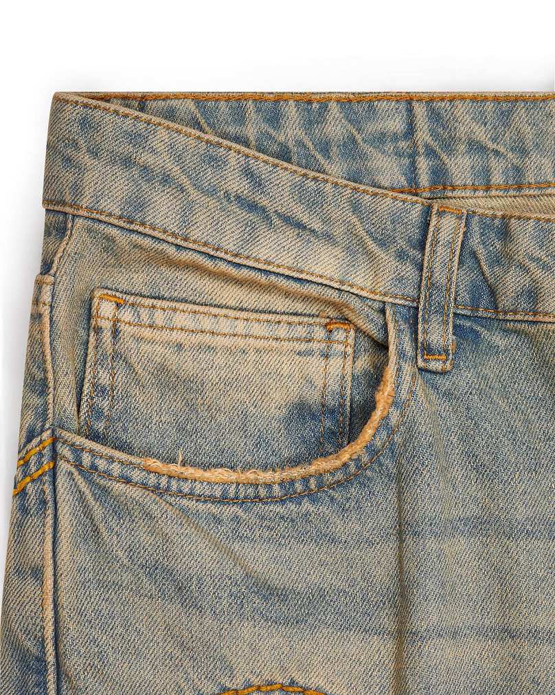 Trapstar London Irongate Panel Denim Jeans Blankyt | TS-65316