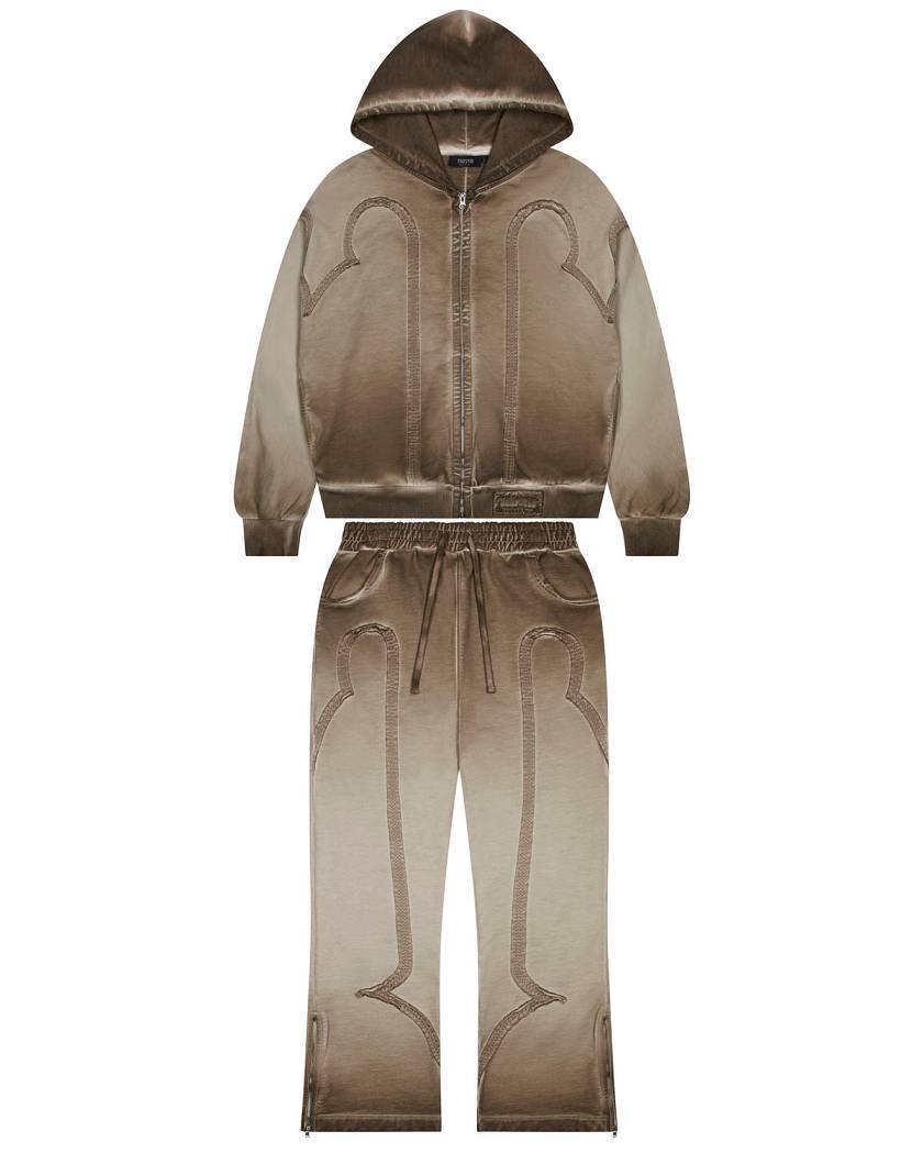 Trapstar London Irongate Seam Tracksuit Béžový | TS-65376