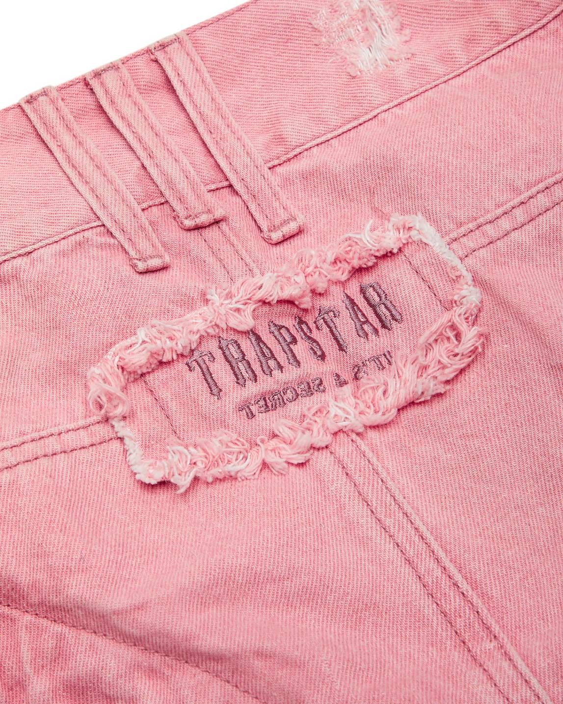 Trapstar London Irongate T Denim Zip Detail Mini Skirt Růžové | TS-65101
