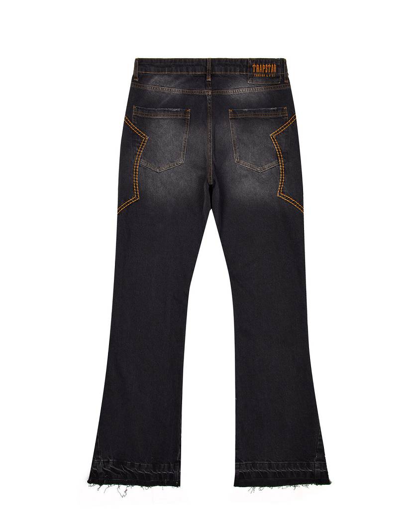Trapstar London Irongate T Panel Denim Jeans Blankyt | TS-65315