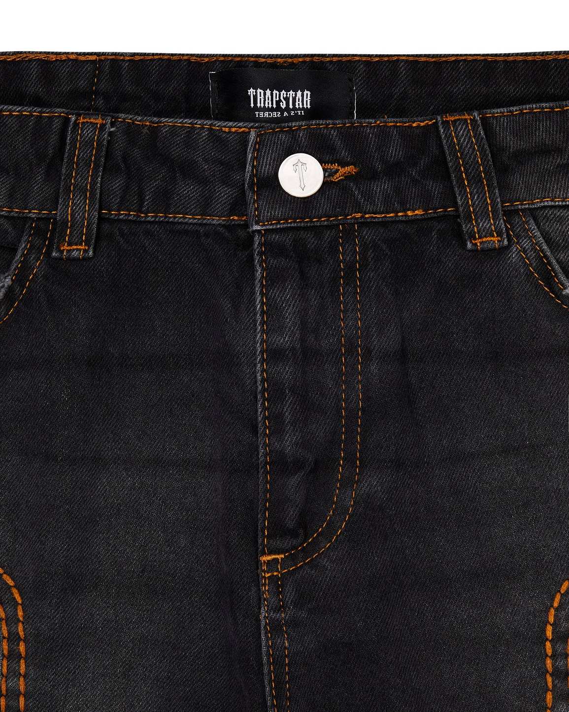 Trapstar London Irongate T Panel Denim Jeans Blankyt | TS-65315