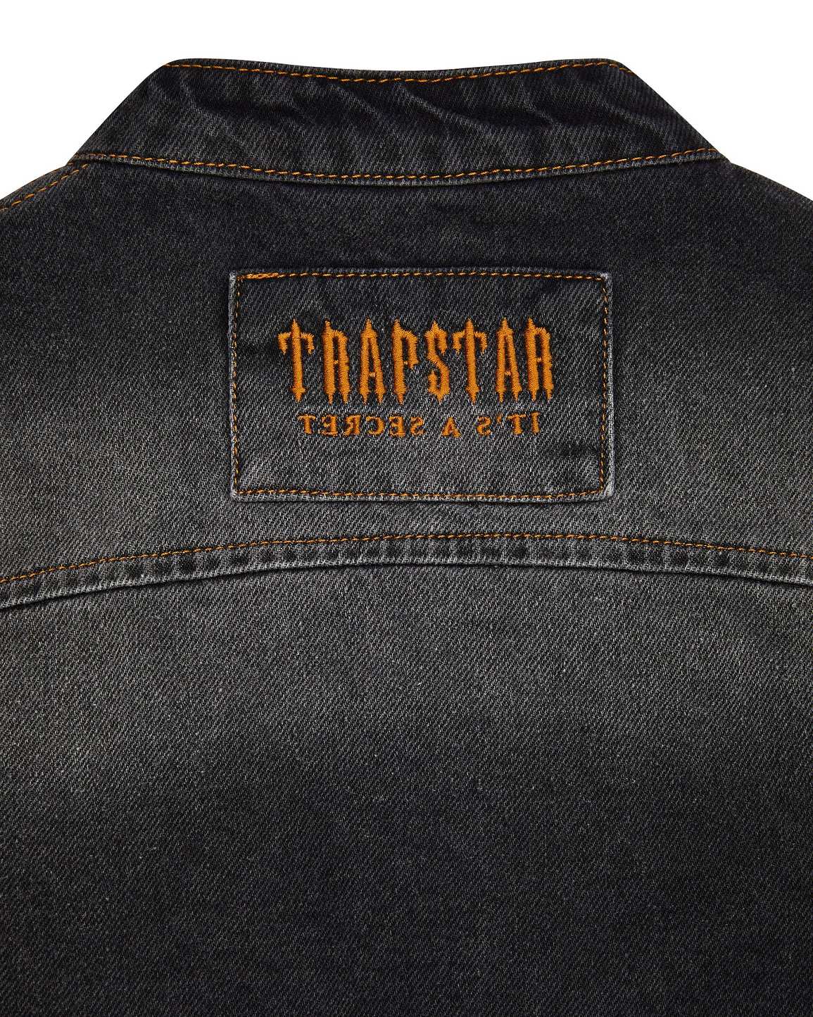 Trapstar London Irongate T Panel Denim Jacket Černé | TS-65456