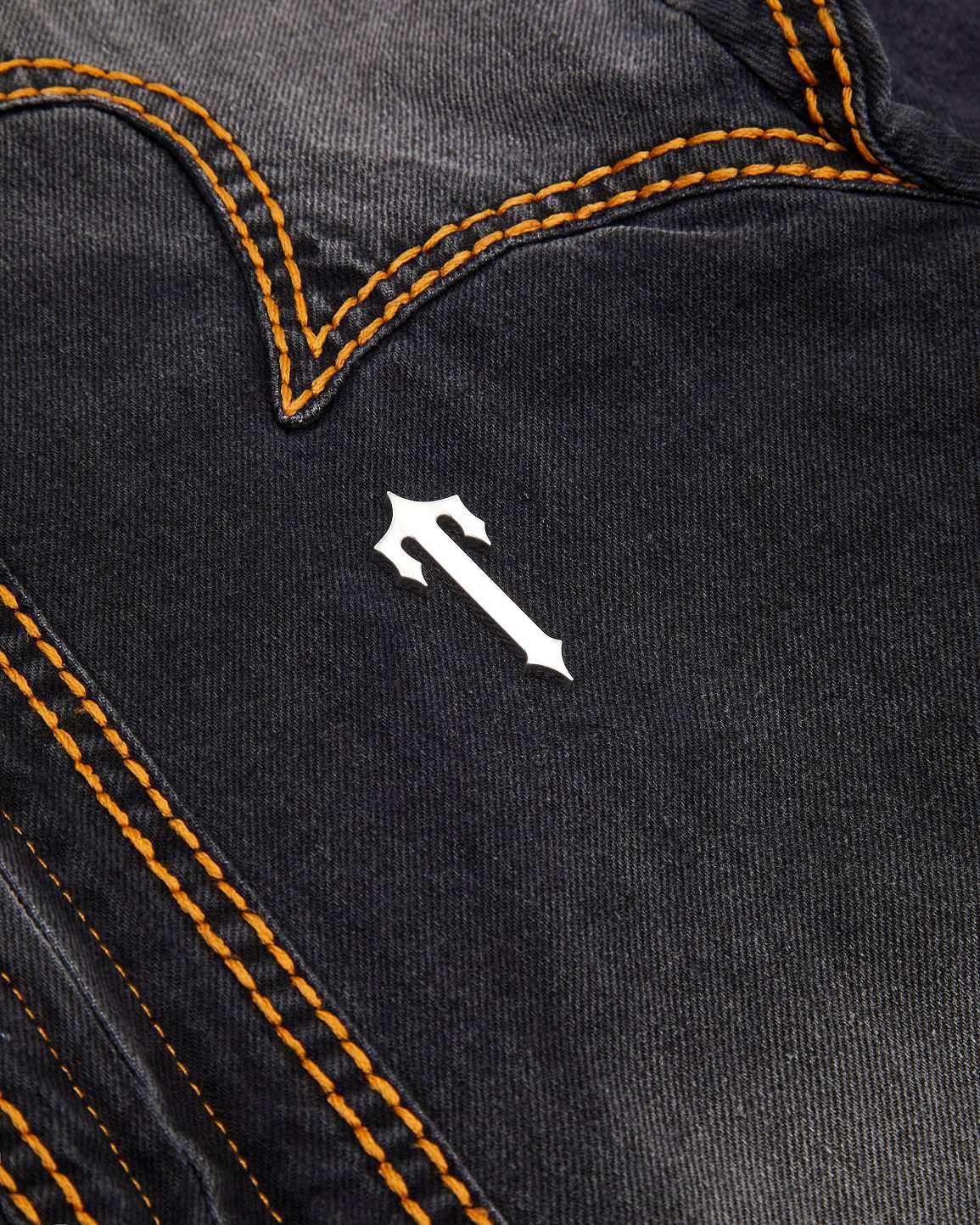 Trapstar London Irongate T Panel Denim Jacket Černé | TS-65456