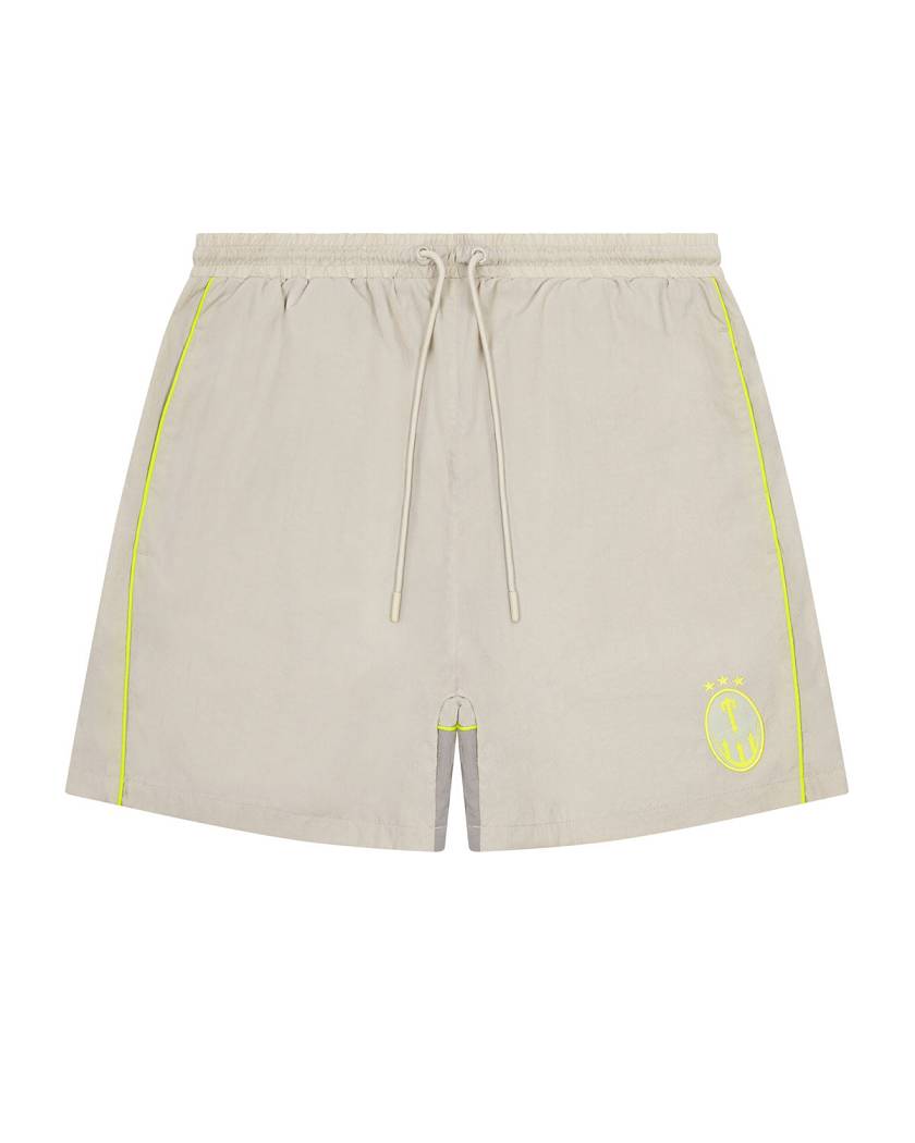Trapstar London Irongate T Panel Shell Shorts Greige | TS-65308