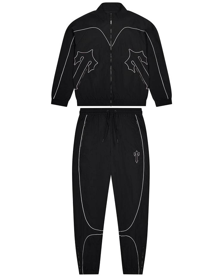Trapstar London Irongate T Panel Shell Tracksuit Černé | TS-65377