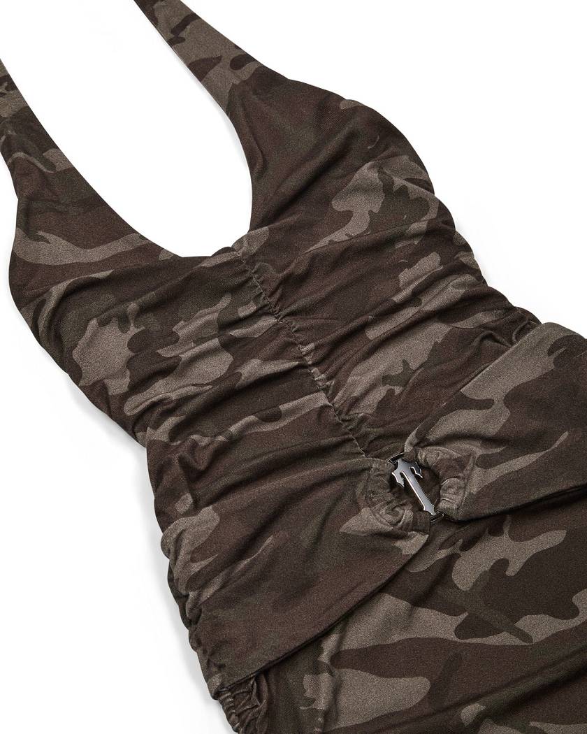 Trapstar London Irongate T Womens Dress Hnědé Maskáčové | TS-65103