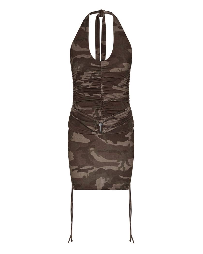 Trapstar London Irongate T Womens Dress Hnědé Maskáčové | TS-65103