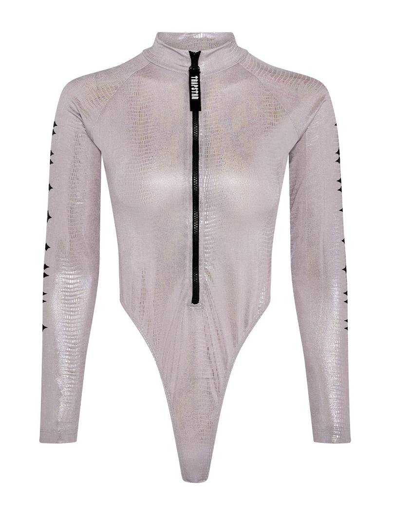 Trapstar London Irongate Zipped Bodysuit Stříbrné | TS-65113