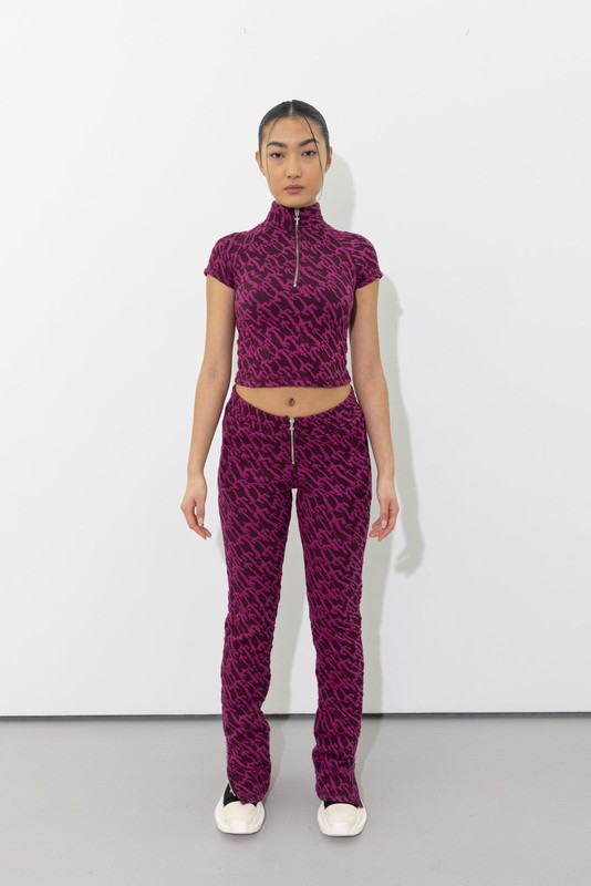 Trapstar London Jacquard Fitted Vínové Růžové | TS-64785