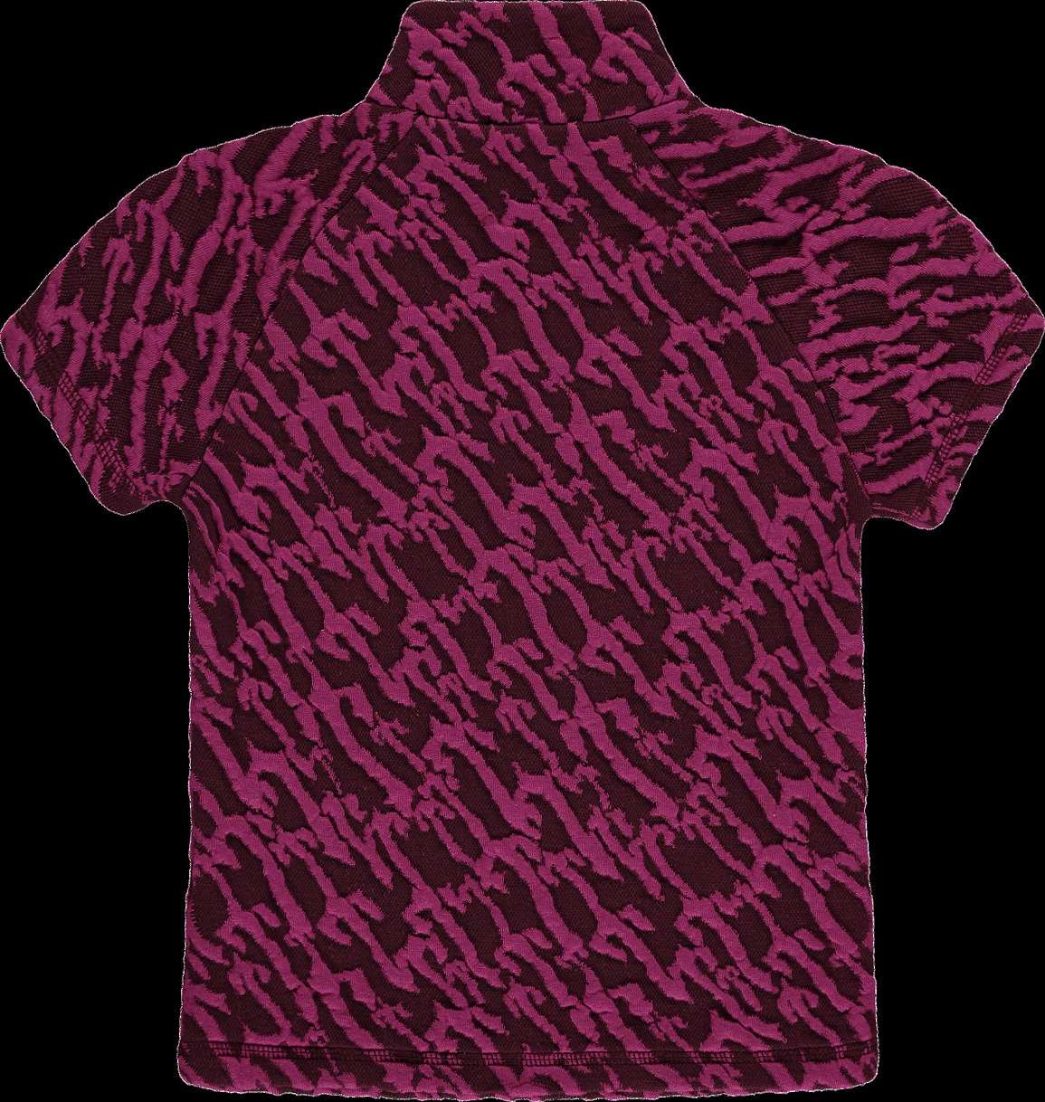 Trapstar London Jacquard Fitted Zip Crop Top Vínové Růžové | TS-65132