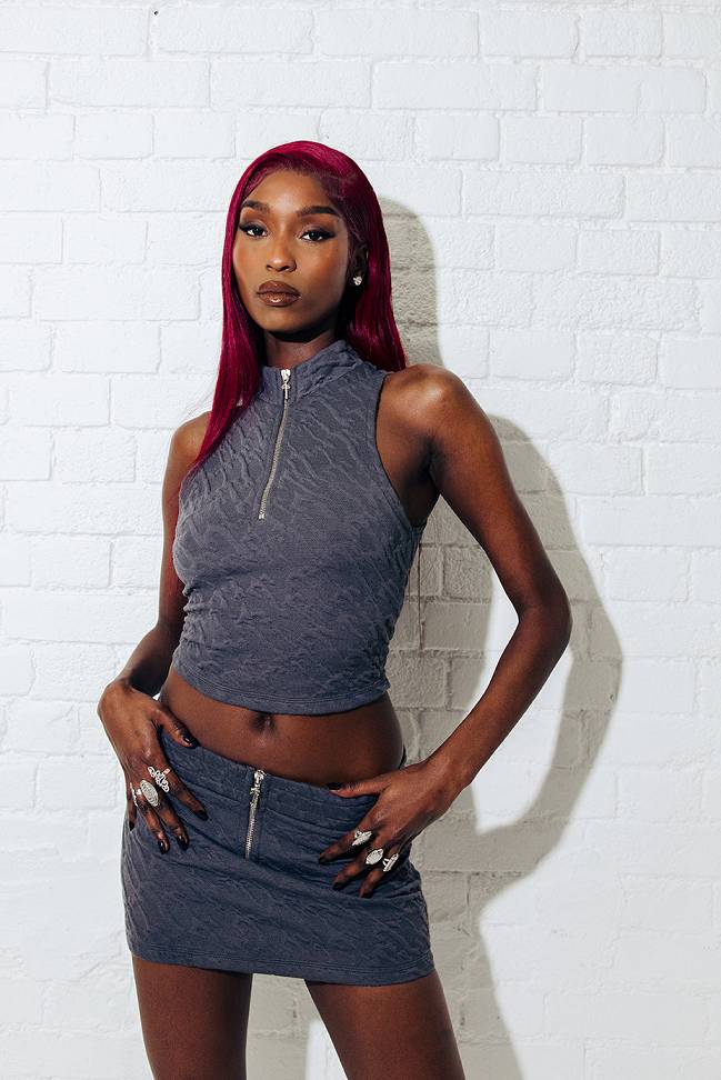 Trapstar London Jacquard Fitted Zip Crop Top Šedé | TS-65123