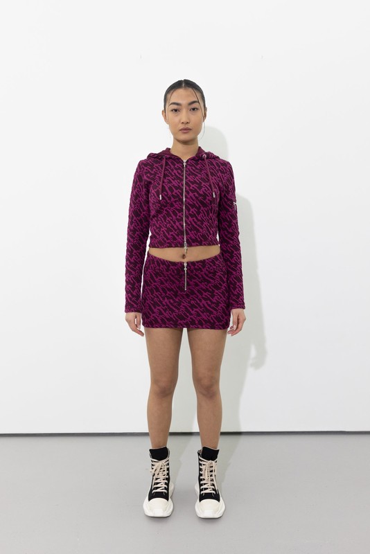 Trapstar London Jacquard Fitted Zip Vínové Růžové | TS-64786