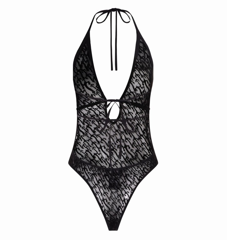Trapstar London Jacquard Mesh Halterneck Černé | TS-64802