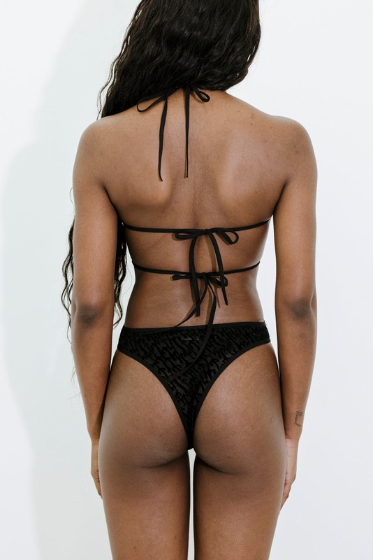Trapstar London Jacquard Mesh Halterneck Černé | TS-64802