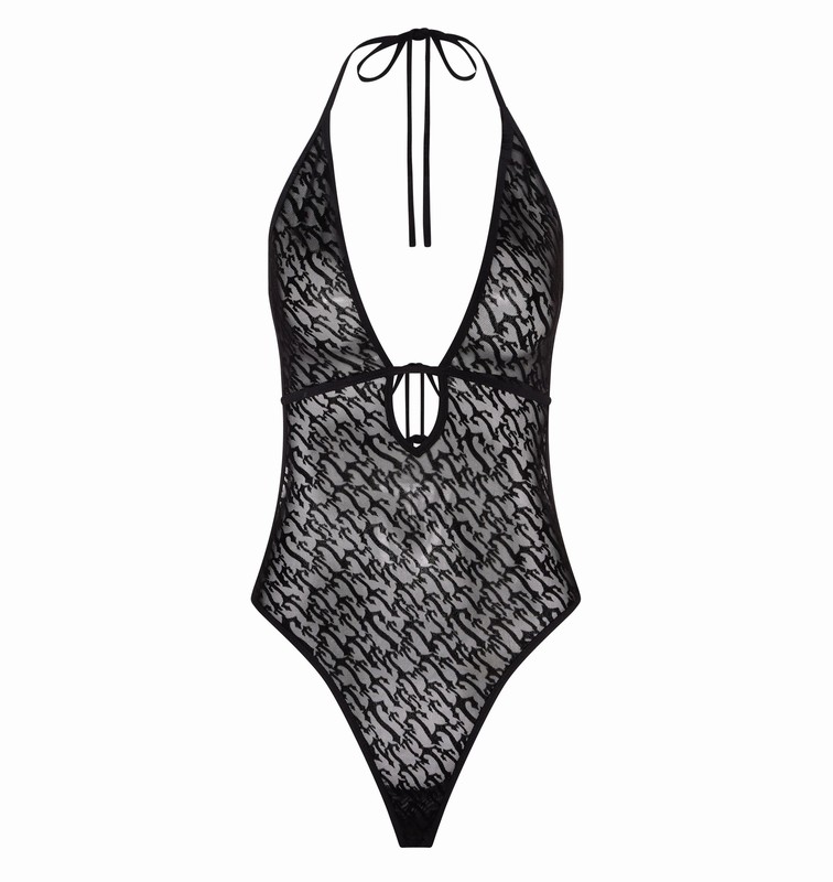 Trapstar London Jacquard Mesh Halterneck Černé | TS-64802