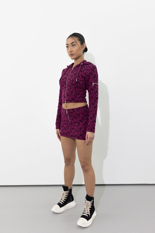Trapstar London Jacquard Mini Vínové Růžové | TS-64783