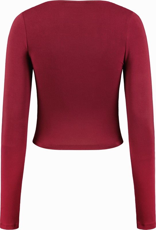 Trapstar London Long Sleeve Wing Červené | TS-64782
