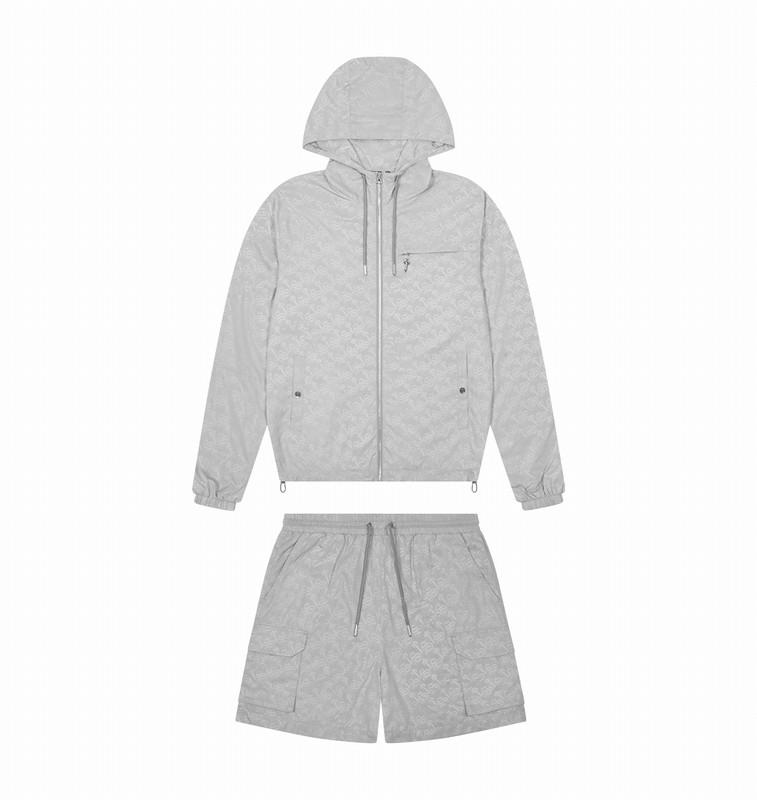 Trapstar London Monogram Windbreaker Šedé | TS-64898