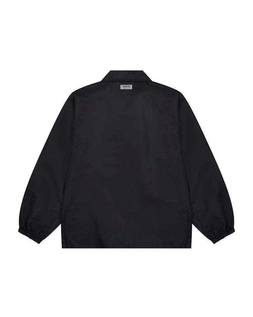 Trapstar London Nylon Twill Coach Jacket Černé | TS-65461