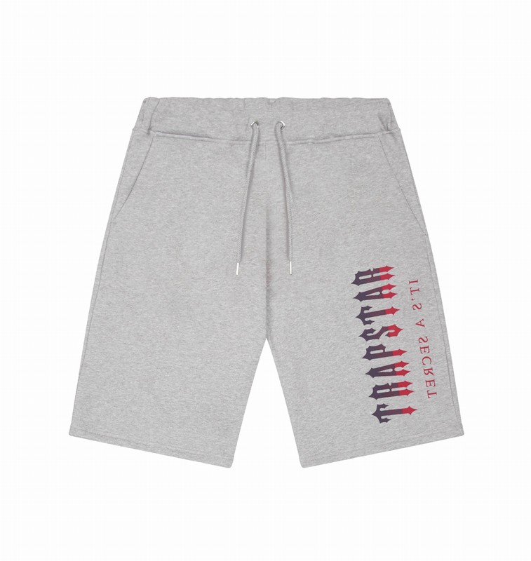 Trapstar London Oversized Decoded Shorts Šedé Červené | TS-64912