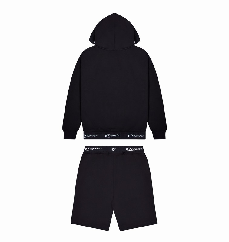 Trapstar London *PRE ORDER* Hyperdrive Rib Hoodie Shorts Černé | TS-64930