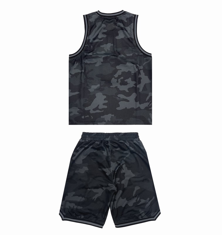 Trapstar London *PRE ORDER* Shooters SS23 Basketball Shorts Černé Maskáčové | TS-64943