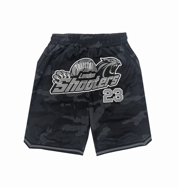 Trapstar London *PRE ORDER* Shooters SS23 Basketball Shorts Černé Maskáčové | TS-64943