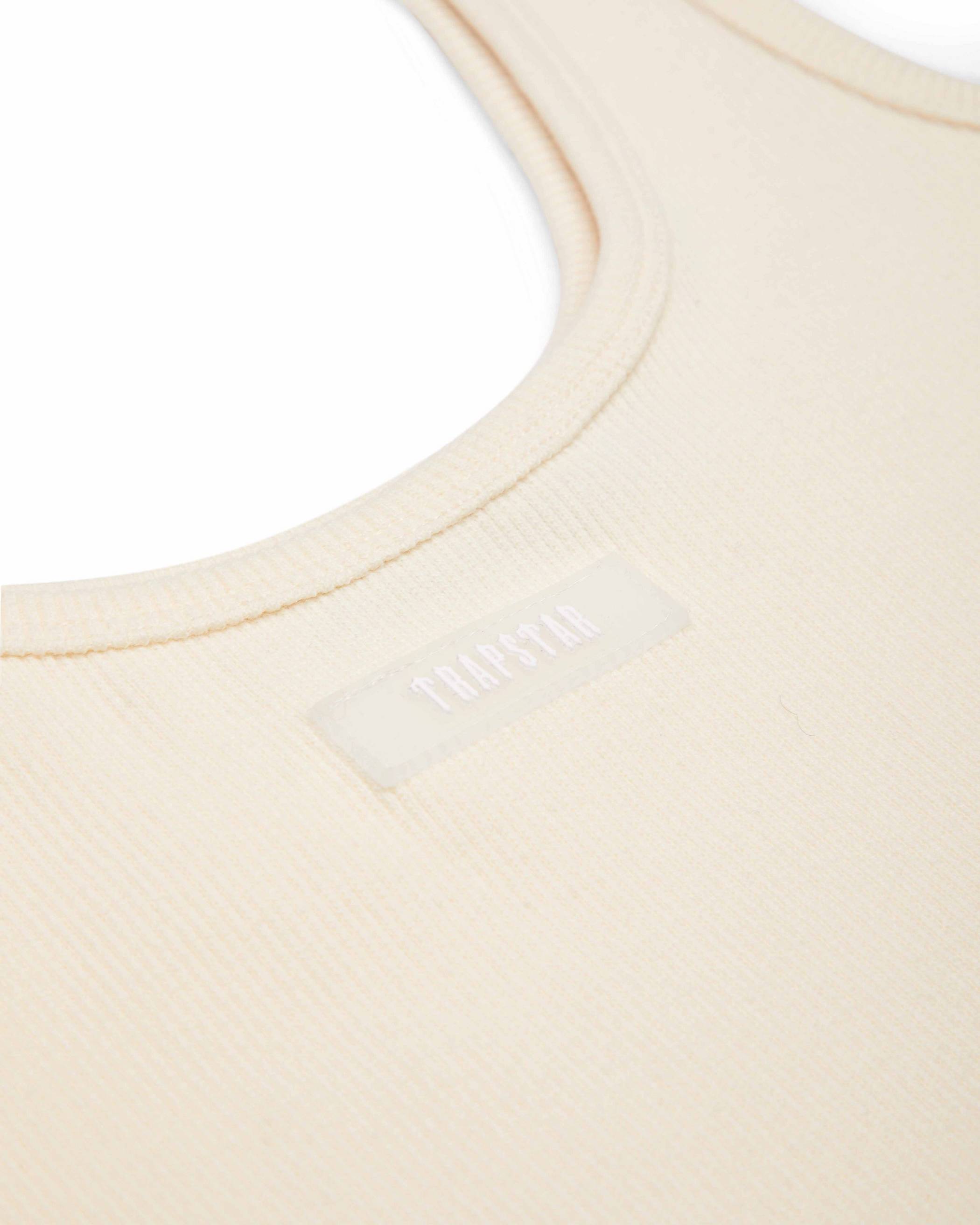Trapstar London Rib Vest with Irongate Silicone Badge Bílé | TS-65126
