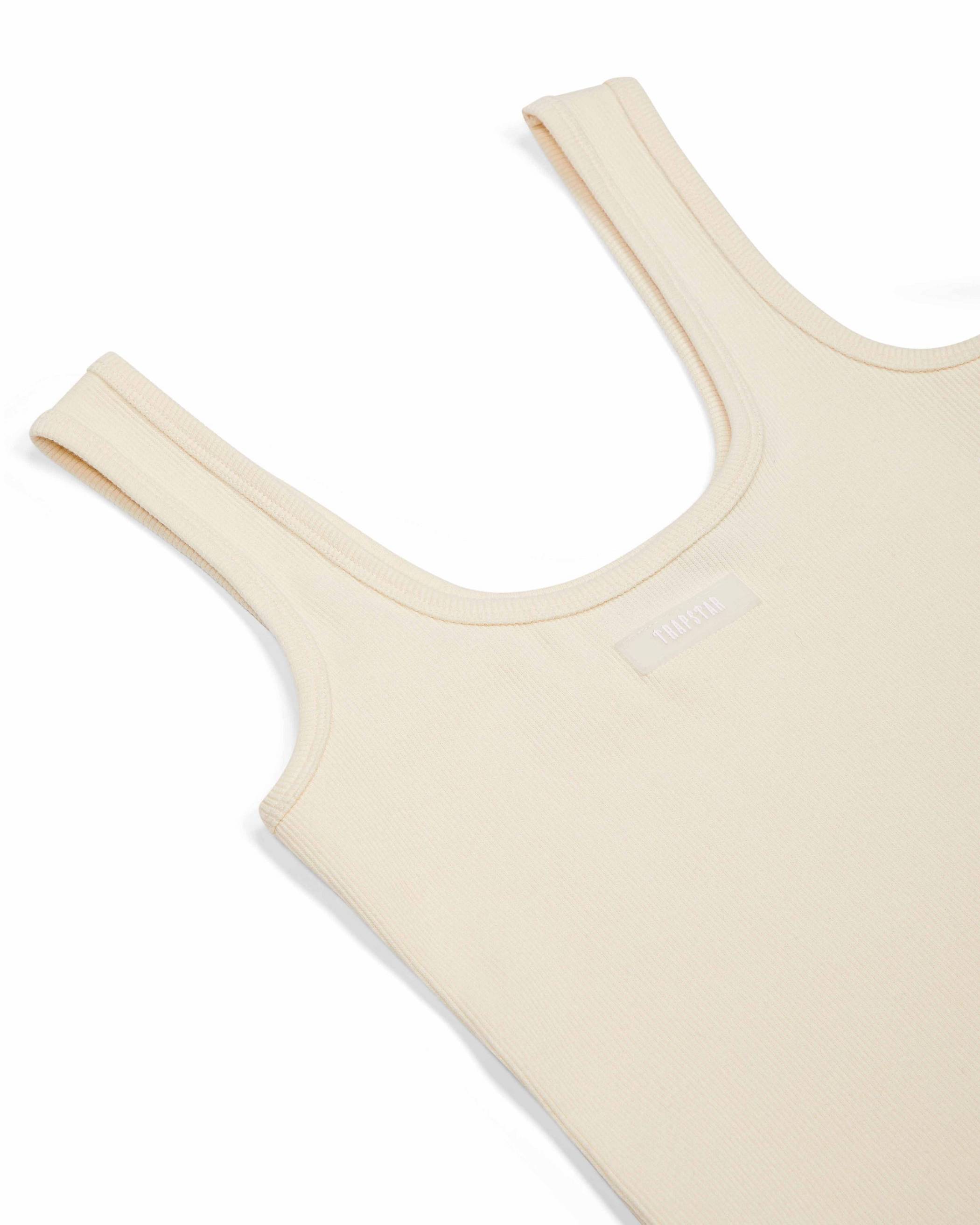 Trapstar London Rib Vest with Irongate Silicone Badge Bílé | TS-65126