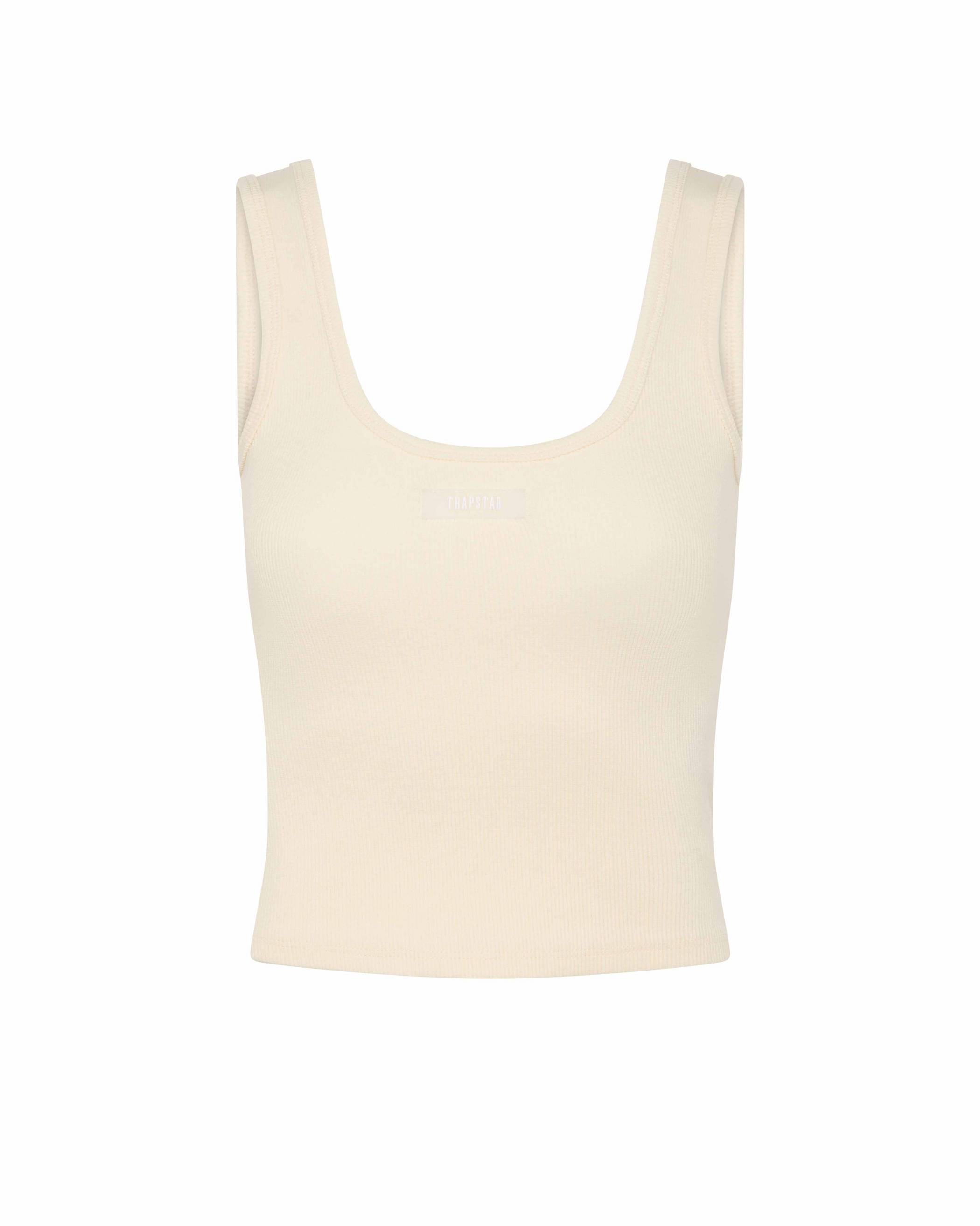 Trapstar London Rib Vest with Irongate Silicone Badge Bílé | TS-65126