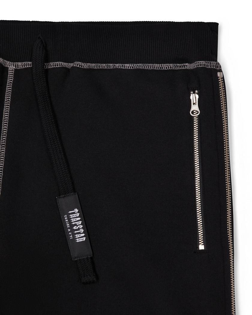 Trapstar London Script Bottoms Černé | TS-65334