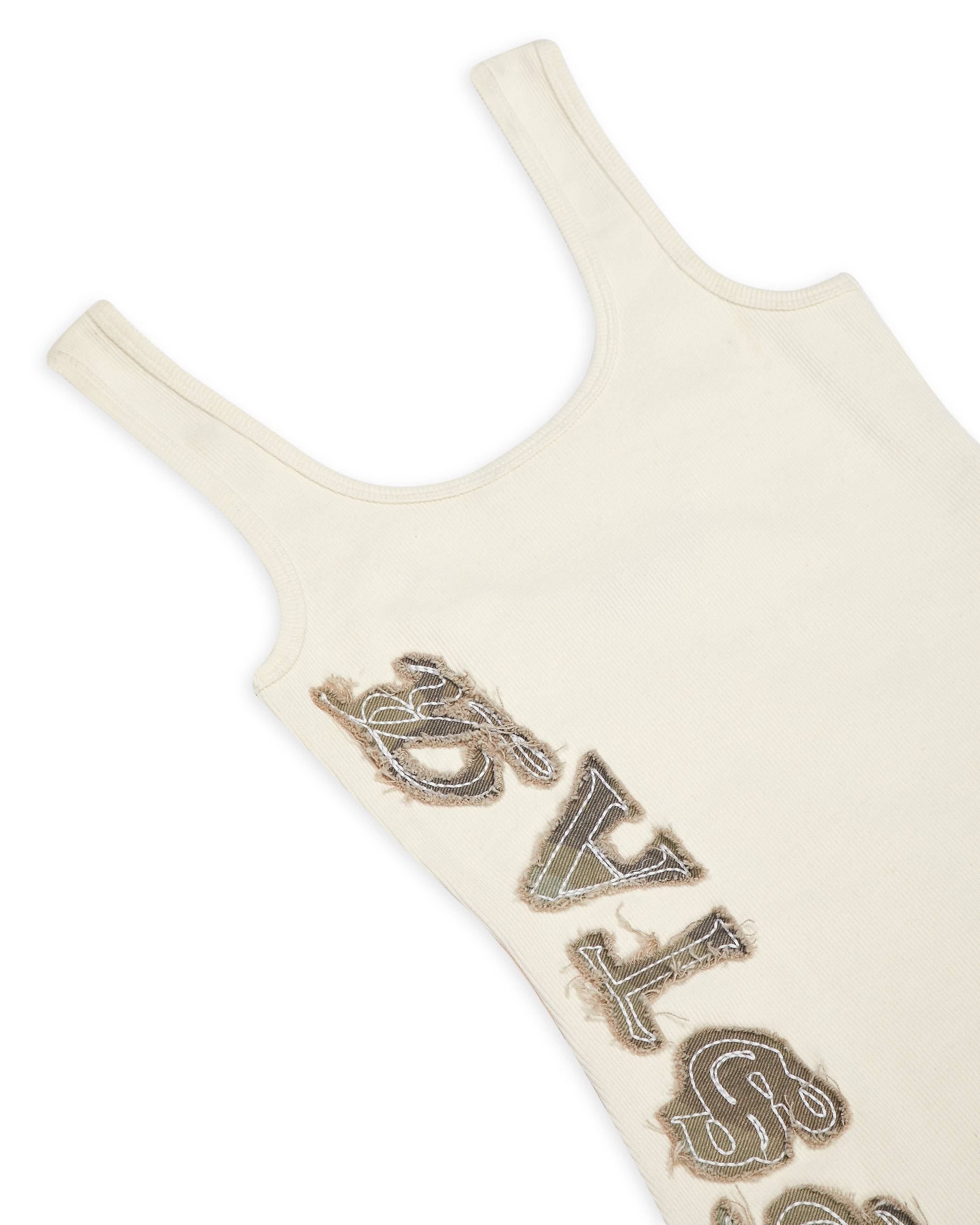 Trapstar London Script Denim Applique Tank Dress Bílé | TS-65106