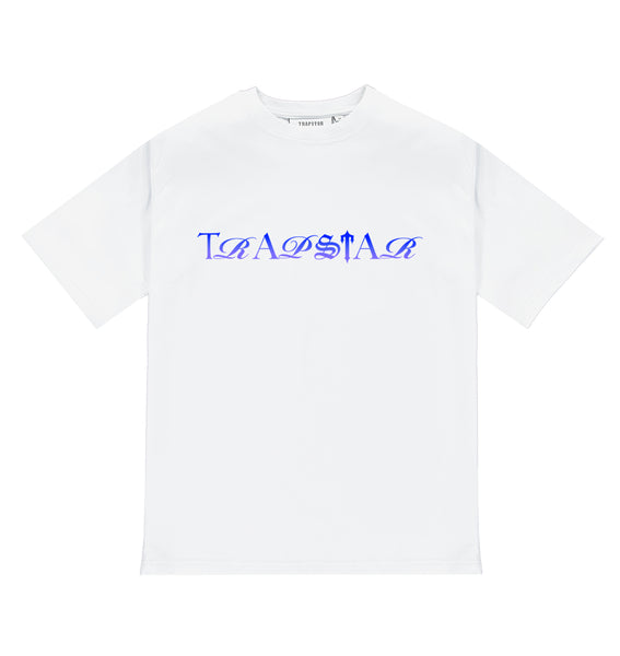 Trapstar London Script Fade Tee Bílé Blankyt | TS-64907