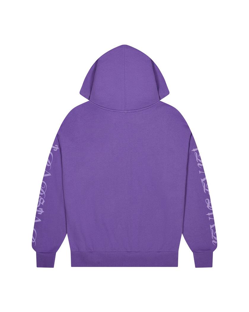 Trapstar London Script Hoodie Fialové | TS-65345
