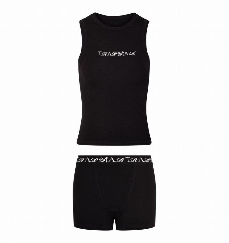Trapstar London Script Racer Černé | TS-64813
