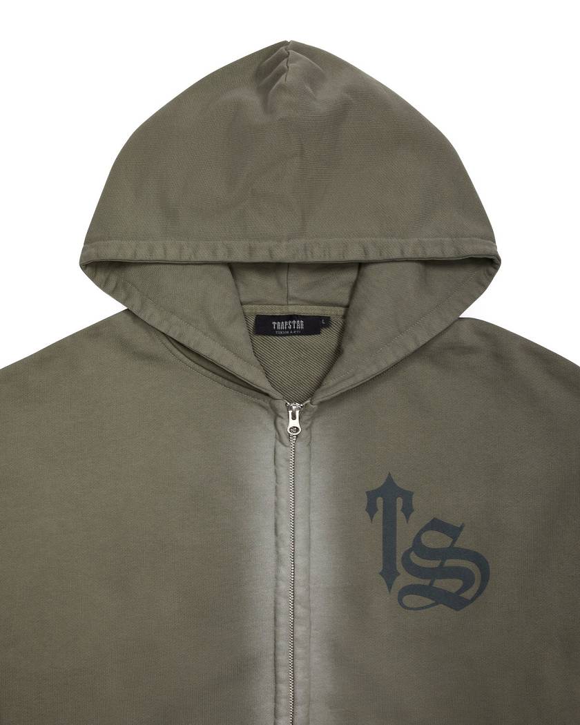 Trapstar London Script Spray Tracksuit Šedé | TS-65400