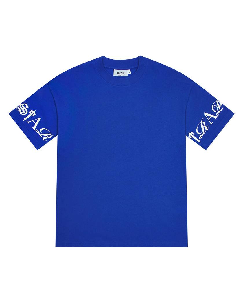 Trapstar London Script Tee Blankyt Bílé | TS-65289