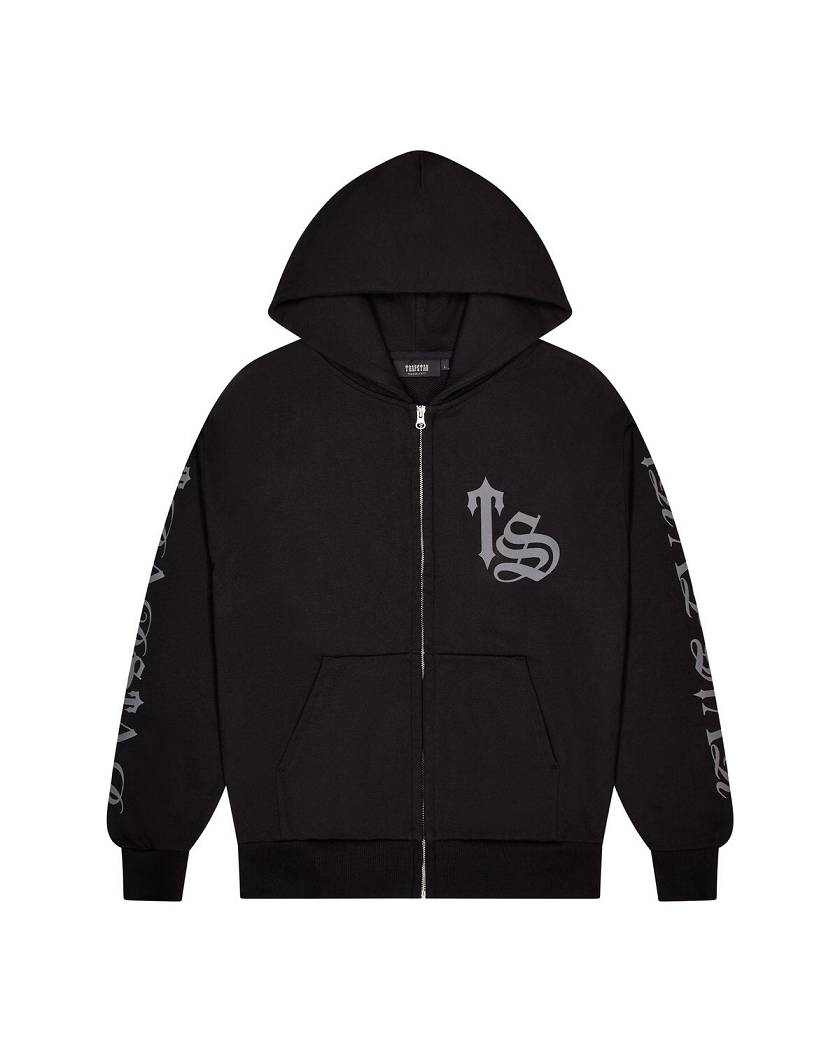 Trapstar London Script Tracksuit Černé | TS-65378