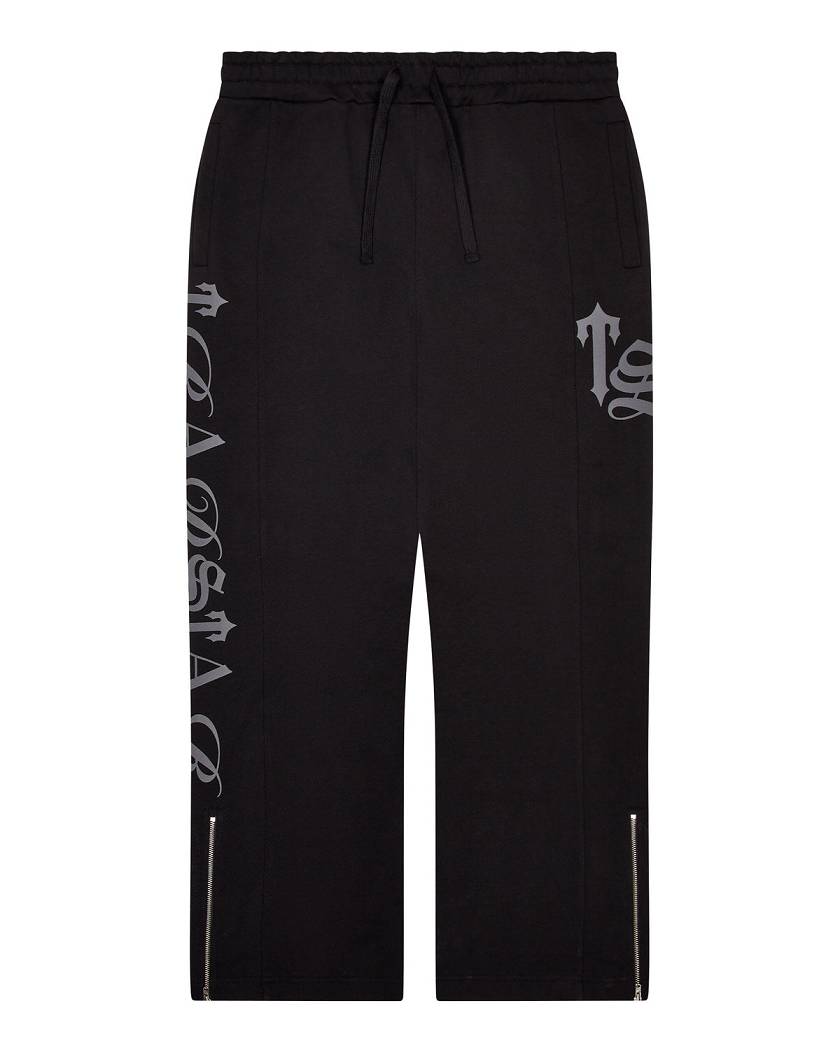 Trapstar London Script Tracksuit Černé | TS-65378