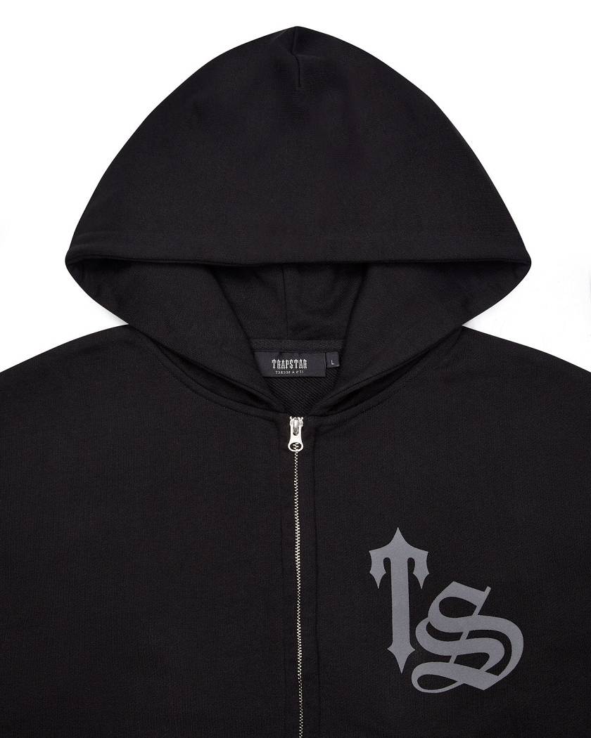Trapstar London Script Tracksuit Černé | TS-65378