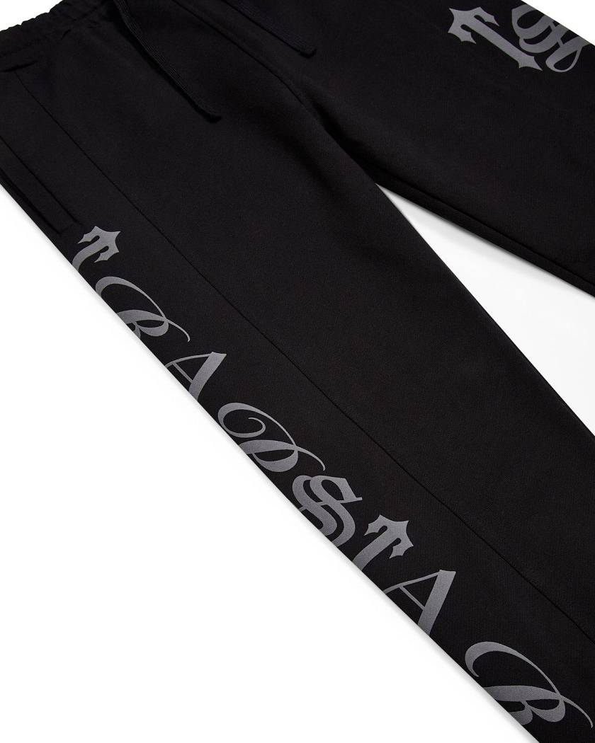 Trapstar London Script Tracksuit Černé | TS-65378