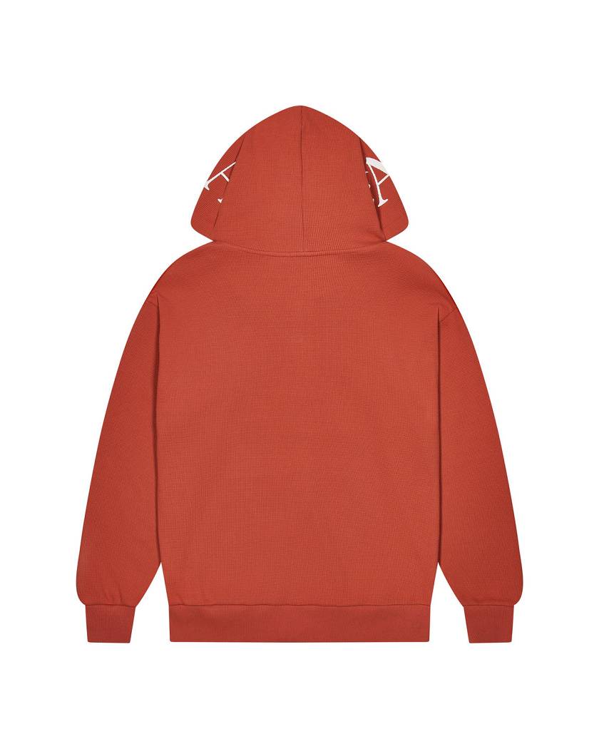 Trapstar London Script Waffle Hoodie Oranžové | TS-65344