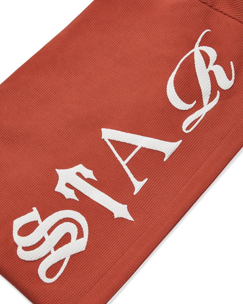 Trapstar London Script Waffle Hoodie Oranžové | TS-65344