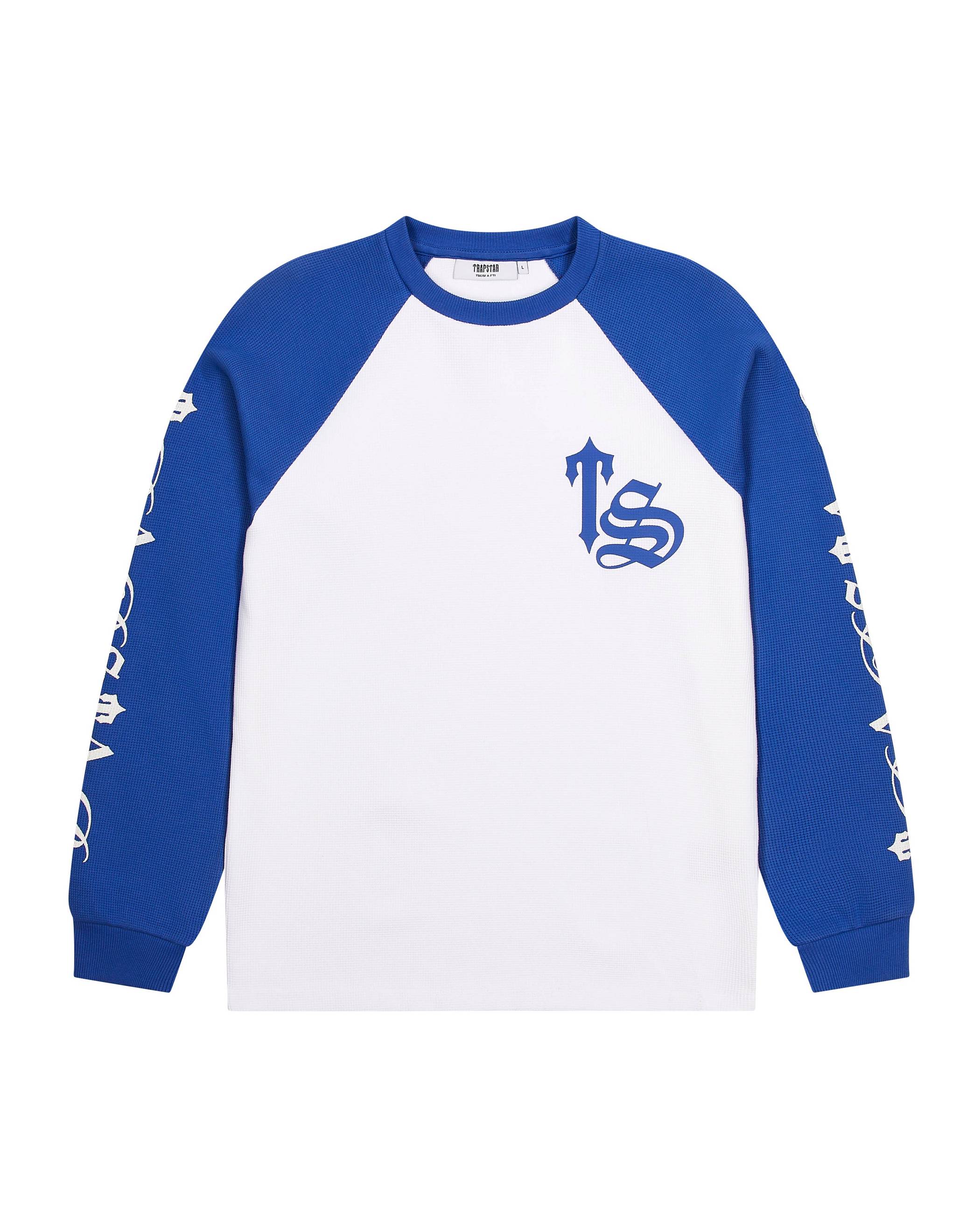Trapstar London Script Waffle LS Top Bílé | TS-65369