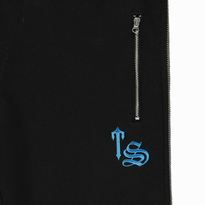 Trapstar London Script Zip Leg Černé Tyrkysové | TS-64779