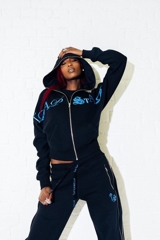 Trapstar London Script Zip Leg Černé Tyrkysové | TS-64779