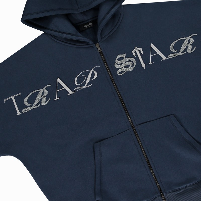 Trapstar London Script Zip Tmavě Blankyt | TS-64870